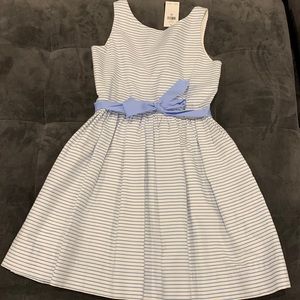 Polo Ralph Lauren Blue and White Striped Classic and Quality Dress - size 12